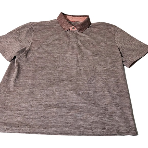 UNTUCKit Other - UNTUCKIT Shirt Mens L Camp Collar Button Polo Short Sleeve Purple Stretch